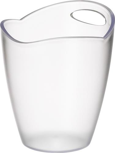 Ice Bucket Frosted Clear Plastic 22*24 cm 3 L