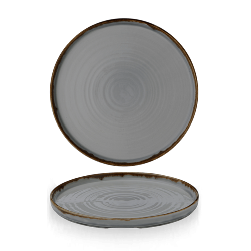 Harvest Gray Walled Plate 26 cm 6/box