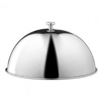 cloche stainless steel W/stainless steel decorative knob 24 cm