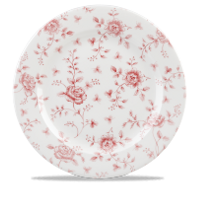 Rose Chintz Cranberry Profile Plate 30cm 6/box