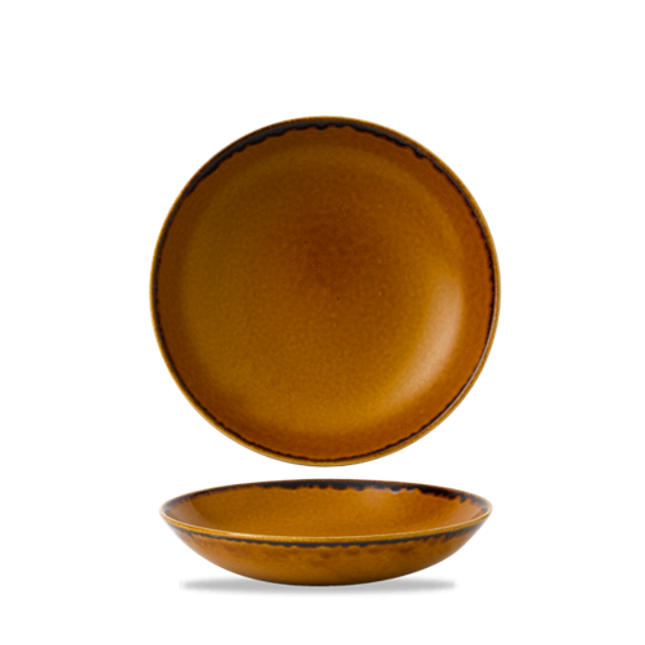 Harvest Brown Coupe Bowl 24,8cm 12/box