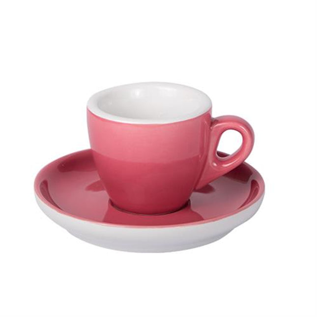 Oven Red Espresso cup with saucer 55ml 6/box