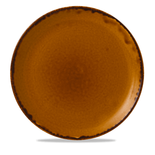 Harvest Brown Coupe Plate 28 cm 12/box