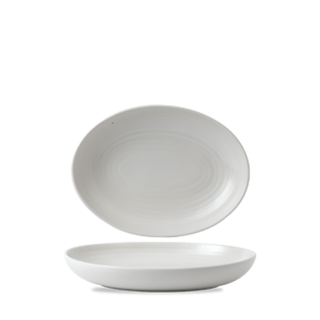 Evo Pearl Deep Oval Bowl 26.7x19.7cm 6/box