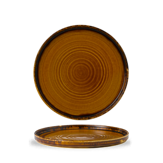 Harvest Brown Walled Plate 26 cm 6/box