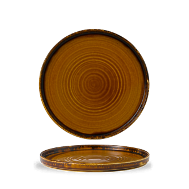 Harvest Brown Walled Plate 26cm 6/box
