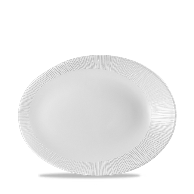 Bamboo Oval Plate 25 x 19.4 x 3.2cm 12/box